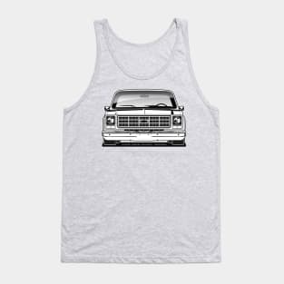 1979 Squarebody Chevrolet C10 Blazer Suburban T-Shirt BW Tank Top